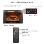 Meuble TV cheminée électrique 60 pouces, style rustique, convient aux téléviseurs jusqu'à 70 pouces, télécommande infrarouge, chauffage 1500W, effet de flamme bûche en résine, MDF, bois de grange recyclé, utilisation par 1 personne