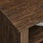 Meuble TV cheminée électrique 60 pouces, style rustique, convient aux téléviseurs jusqu'à 70 pouces, télécommande infrarouge, chauffage 1500W, effet de flamme bûche en résine, MDF, bois de grange recyclé, utilisation par 1 personne