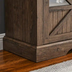 Meuble TV cheminée électrique 60 pouces, style rustique, convient aux téléviseurs jusqu'à 70 pouces, télécommande infrarouge, chauffage 1500W, effet de flamme bûche en résine, MDF, bois de grange recyclé, utilisation par 1 personne