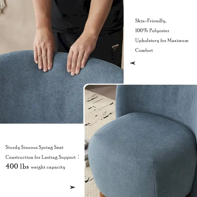 Fauteuil d'appoint, tissu bouclette, dossier incurvé, assise et dossier rembourrés, pieds en métal doré, violet / blanc / beige / bleu, pour 1 personne