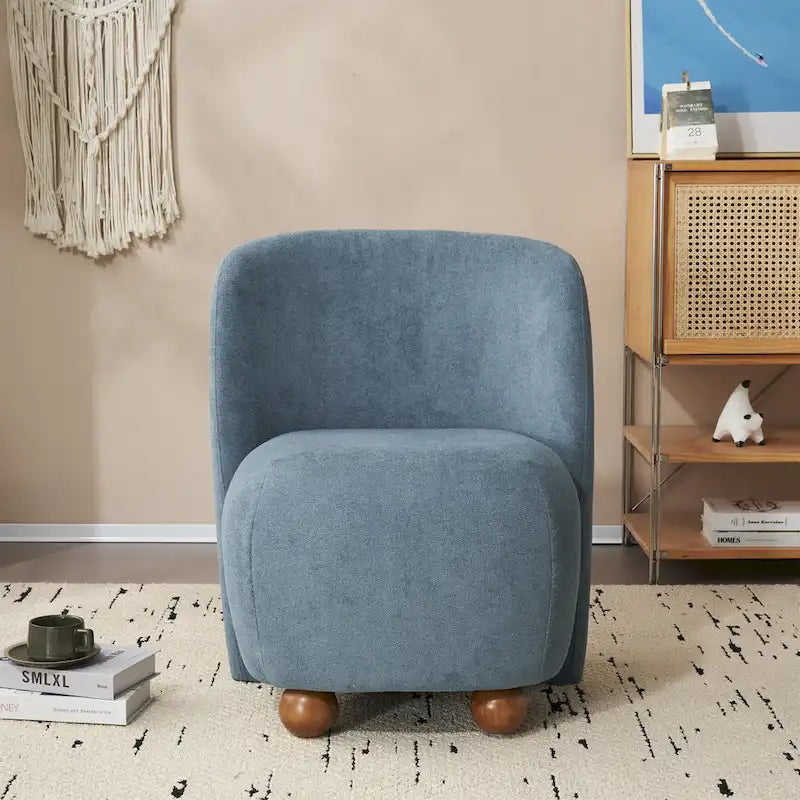 Fauteuil d'appoint, tissu bouclette, dossier incurvé, assise et dossier rembourrés, pieds en métal doré, violet / blanc / beige / bleu, pour 1 personne
