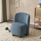 Fauteuil d'appoint, tissu bouclette, dossier incurvé, assise et dossier rembourrés, pieds en métal doré, violet / blanc / beige / bleu, pour 1 personne