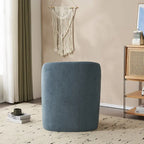 Fauteuil d'appoint, tissu bouclette, dossier incurvé, assise et dossier rembourrés, pieds en métal doré, violet / blanc / beige / bleu, pour 1 personne