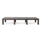 Chaise longue d'extérieur, en rotin synthétique, cadre en fer, dossier réglable, marron, pour 1 personne