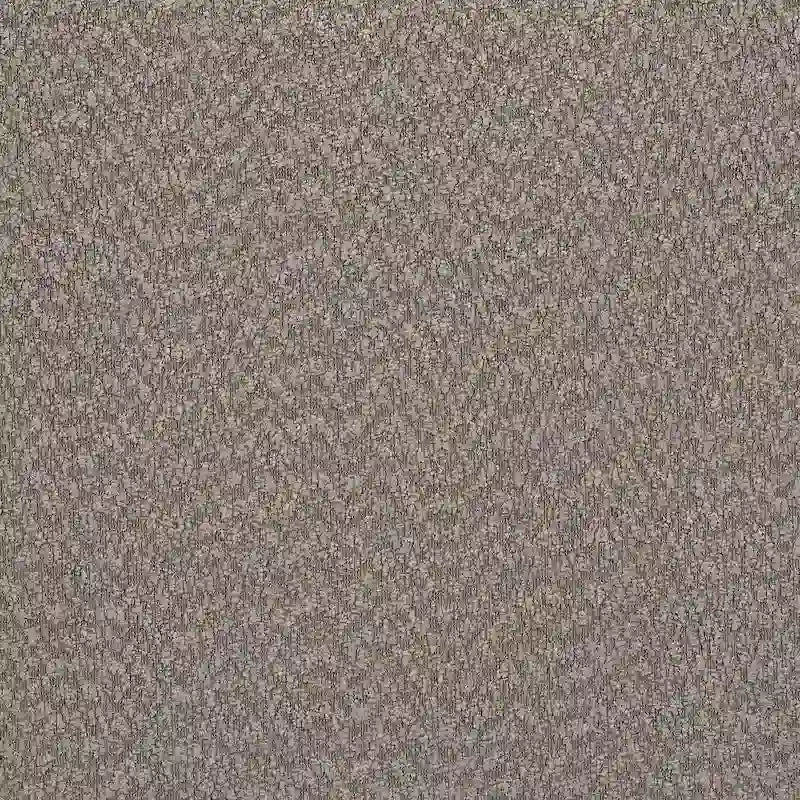 Lit plateforme rembourré Queen Size, tissu bouclé, sangles Velcro anti-bruit, blanc crème / gris, utilisation par 2 personnes