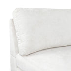 Chaise longue en tissu contemporaine, pieds en fer argentés, coussin de dossier, ivoire/noir/gris, pour 1 personne
