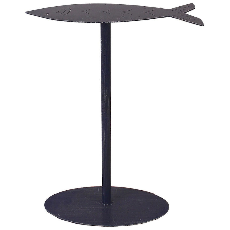 Table d'appoint style côtier, peinte à la main, bois, plusieurs coloris, pour 1 personne
