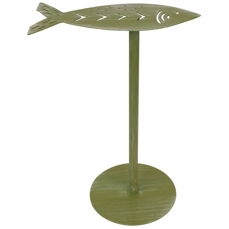 Table d'appoint style côtier, peinte à la main, bois, plusieurs coloris, pour 1 personne