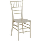 Chaise Chiavari, Résine et polycarbonate, Empilable, Intérieur et extérieur, Capacité de 450 kg, Acajou / Noir / Or Rose / Argent / Blanc / Or / Champagne, Usage individuel