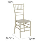 Chaise Chiavari, Résine et polycarbonate, Empilable, Intérieur et extérieur, Capacité de 450 kg, Acajou / Noir / Or Rose / Argent / Blanc / Or / Champagne, Usage individuel