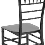Chaise Chiavari, Résine et polycarbonate, Empilable, Intérieur et extérieur, Capacité de 450 kg, Acajou / Noir / Or Rose / Argent / Blanc / Or / Champagne, Usage individuel