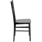 Chaise Chiavari, Résine et polycarbonate, Empilable, Intérieur et extérieur, Capacité de 450 kg, Acajou / Noir / Or Rose / Argent / Blanc / Or / Champagne, Usage individuel