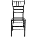 Chaise Chiavari, Résine et polycarbonate, Empilable, Intérieur et extérieur, Capacité de 450 kg, Acajou / Noir / Or Rose / Argent / Blanc / Or / Champagne, Usage individuel