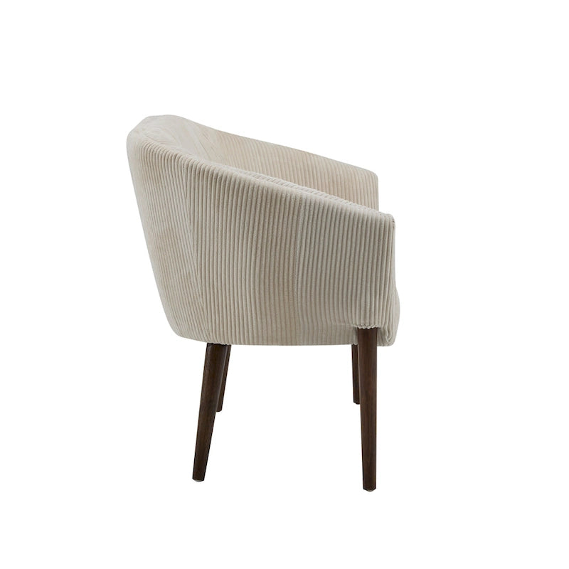 Causeuse, style Mid-Century Modern, surpiqûres horizontales, dossier incurvé, revêtement en tissu, pieds évasés en bois, beige / anthracite / gris brumeux / sarcelle / rose clair, 2 places