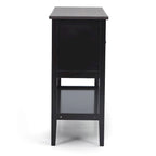 Buffet, 4 tiroirs, 2 compartiments ouverts, étagère inférieure, pin et MDF, ivoire/noyer, pour 1 personne