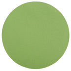 Table d'appoint empilable en forme de disque, design sculptural, plateau rond, vert / blanc / crème, pour 1 personne