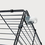 Lit plateforme double, tête de lit capitonnée, 4 tiroirs de rangement, 12 lattes en bois, gris/beige, utilisation 2 personnes