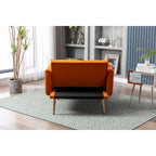 Fauteuil crapaud, tissu bouclette, dossier incurvé, pieds en fer doré rose, blanc / gris / rose / orange, usage individuel