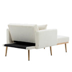 Fauteuil crapaud, tissu bouclette, dossier incurvé, pieds en fer doré rose, blanc / gris / rose / orange, usage individuel