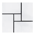 Table basse carrée, 4 compartiments de rangement cachés, plateau coulissant extensible, finition brillante UV, marron / noir / blanc, pour 1 personne