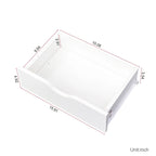 Meuble de rangement de salon à 4 niveaux, 4 tiroirs, 2 supports de sèche-cheveux, rose/blanc, pour 1 personne